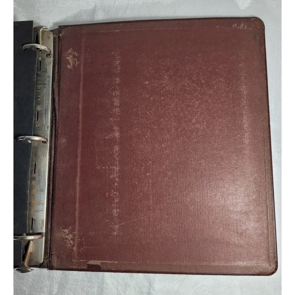 Vintage Trussell Burgundy KU University of Kansas Jayhawks College 3-Ring Binder